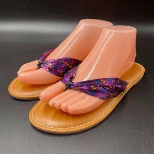 Matilda Jane Flip Flop Sandals Purple Size 8